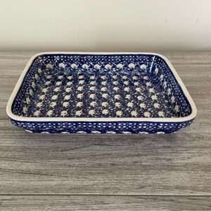 Polish Pottery Ceramic Baking Dish